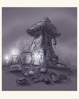 An altar for spirits